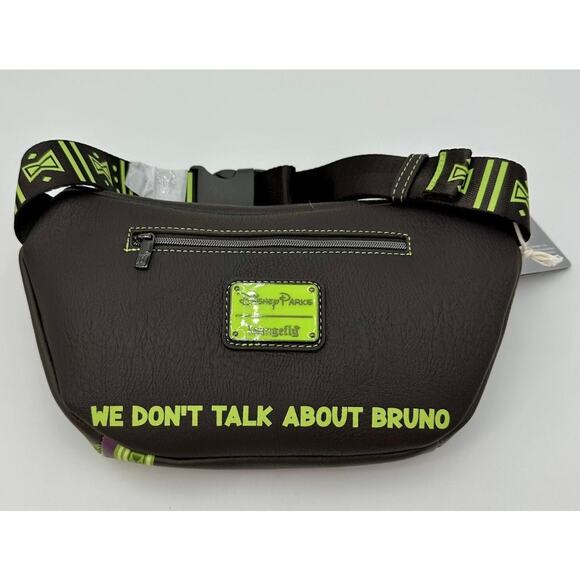 Loungefly Disney  Encanto We Don’t Talk About Bruno Fanny Pack NEW glow in dark - Picture 2 of 8